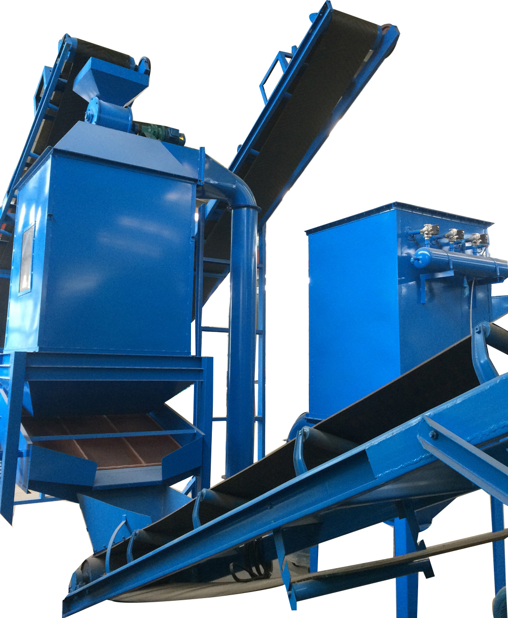 Cooling and dedusting machine